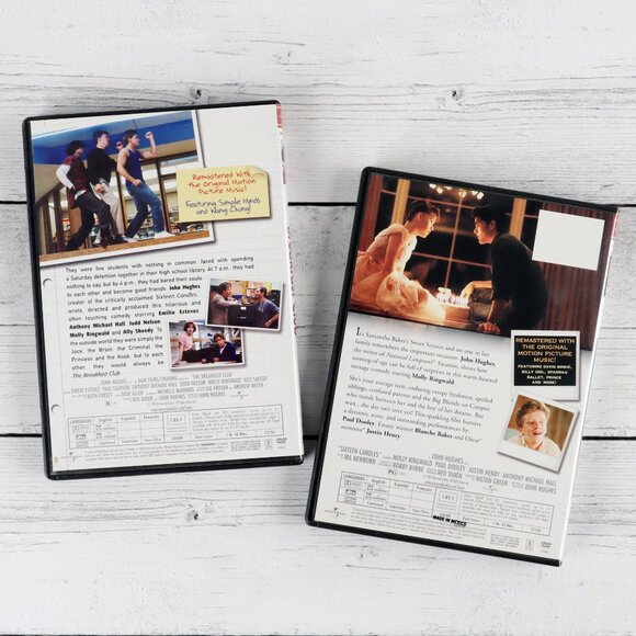 Classic 80's Movies - Set of 2 DVDs - Sixteen Candles and The Breakfast Club - Picture 2 of 4